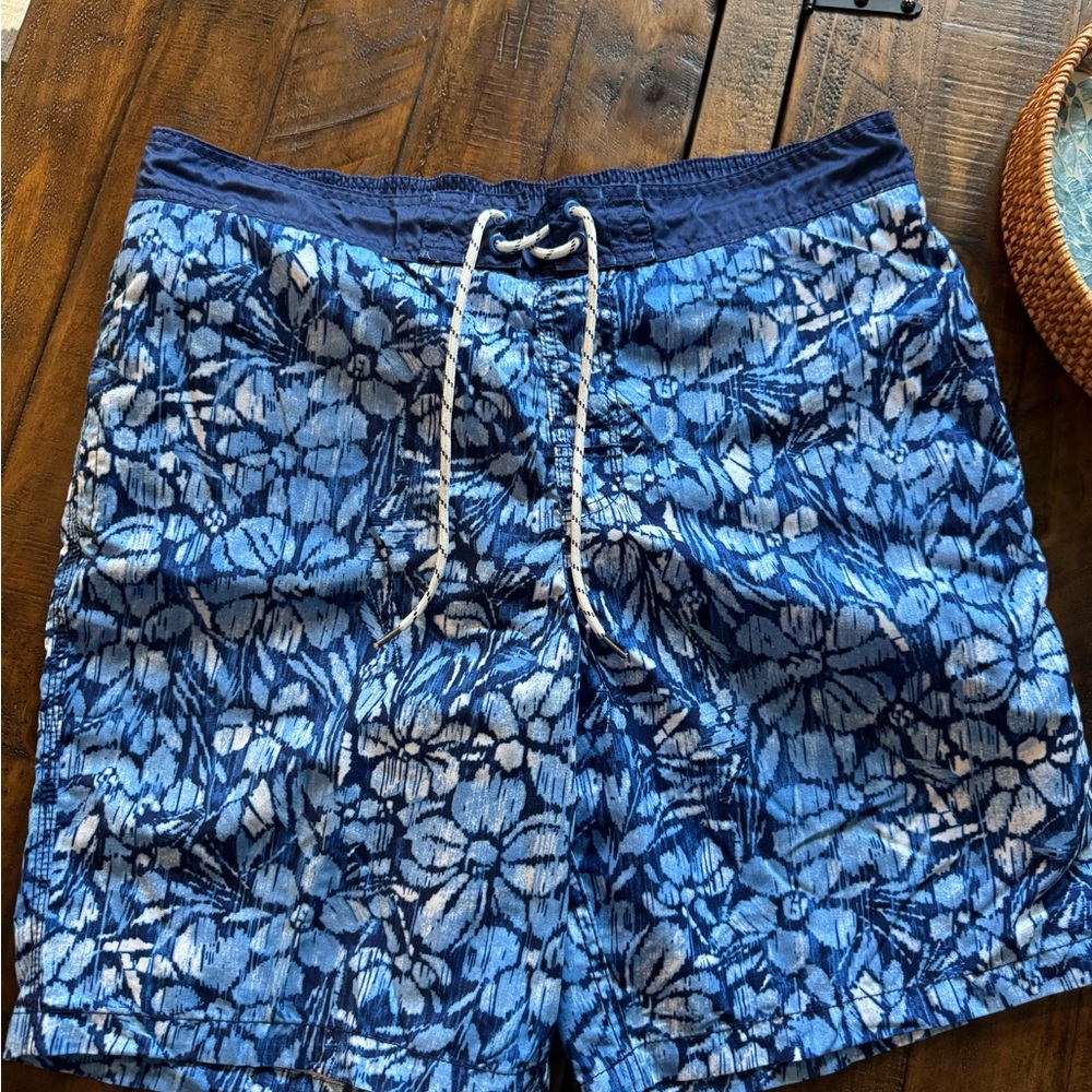 Goodfellow & Co Blue Floral Swim Shorts